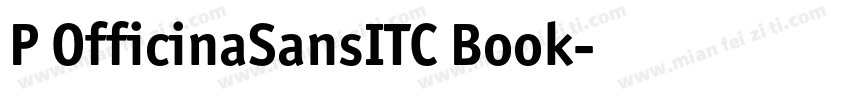 P OfficinaSansITC Book字体转换
